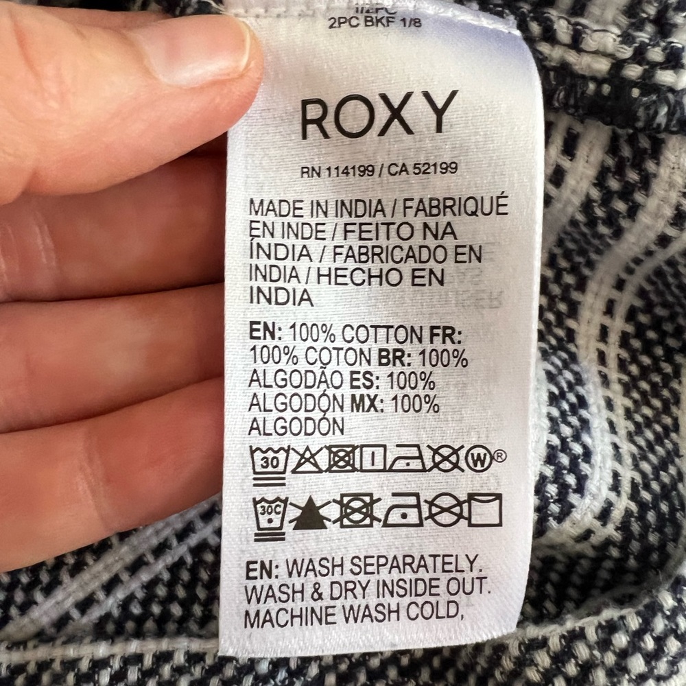 Roxy Cabo Trip Striped Hooded Pullover Top - Picture 4 of 10